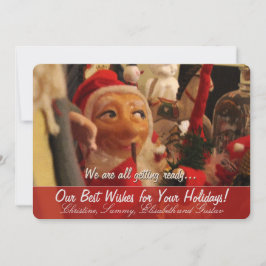 Funny Face Seizoensgebonden Wenskaart Feestdagenkaart