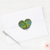 Funny Face Slipper Orchid Heart Sticker (Envelop)