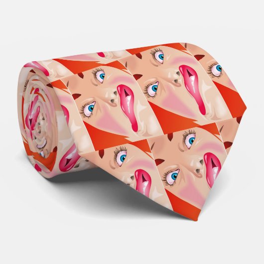 Funny Face Stropdas (Opgerold)