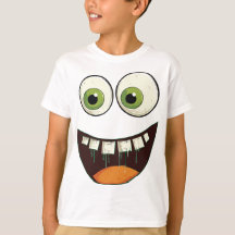 Funny Face with Green Googly Eyes Verraste Open M