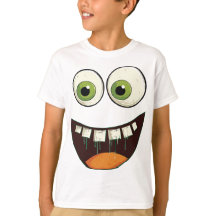 Funny Face with Green Googly Eyes Verraste Open M