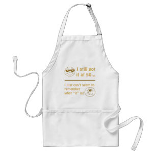 Funny Faces 50th Birthday Gag Gifts Standaard Schort