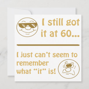 Funny Faces 60th Birthday Gag Gifts Kaart