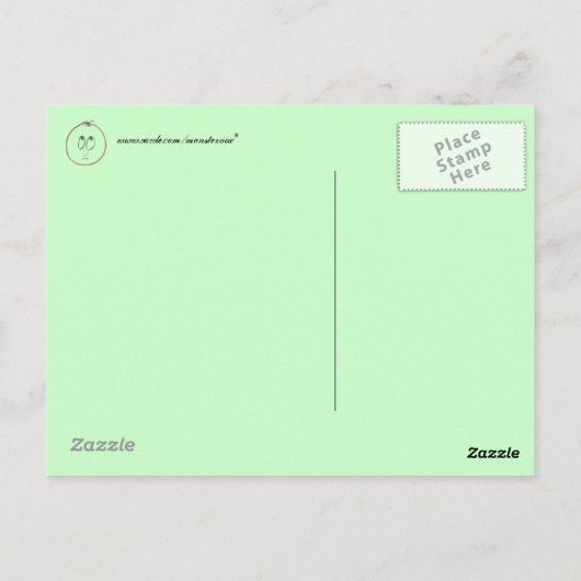 Funny Faces Briefkaart (Achterkant)