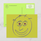 Funny Faces Briefkaart (Voorkant / Achterkant)