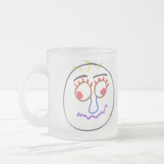 Funny Faces Frosted Mok (Links)