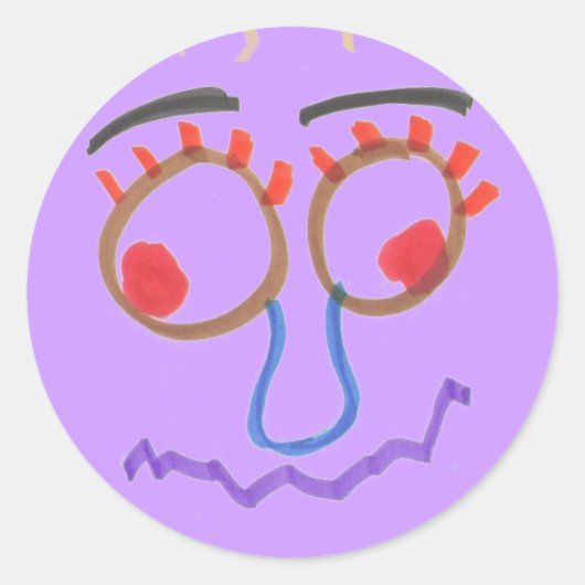 Funny Faces Sticker (Voorkant)