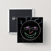 Funny Faces Vierkante Button 5,1 Cm (Voorkant /achterkant)
