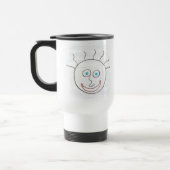 Funny Facing Travel Mug Reisbeker (Links)