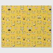 Funny Facing Wrapping Paper Cadeaupapier (Vlak)