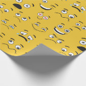 Funny Facing Wrapping Paper Cadeaupapier (Hoek)