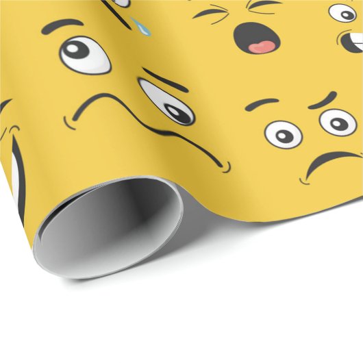 Funny Facing Wrapping Paper Cadeaupapier (Rol Hoek)