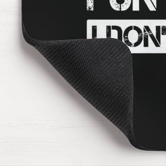 Funny Fact I Don't Care Motivational Quotes Premiu Muismat (Hoek)