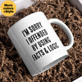 Funny Facts & Logic Sarcastic Coffee Mug Gift Mok