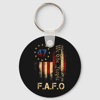 Funny Fafo Trump Shirt President 47 Trump Fafo Ame Sleutelhanger