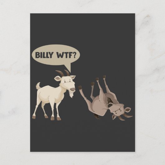 Funny Fainting Goat Hilarious Mountain Animal Briefkaart (Voorkant)