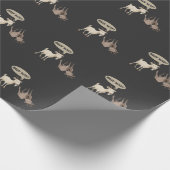 Funny Fainting Goat Hilarious Mountain Animal Cadeaupapier (Hoek)