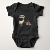 Funny Fainting Goat Hilarious Mountain Animal Romper (Voorkant)