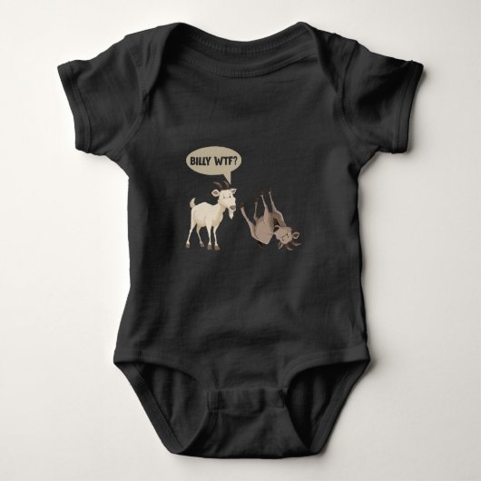 Funny Fainting Goat Hilarious Mountain Animal Romper (Voorkant)
