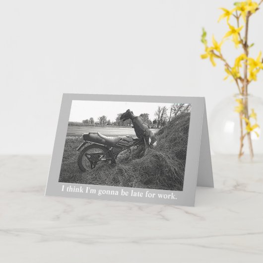 FUNNY/FAKE accident/customizable text Card Kaart (Gele Bloem)