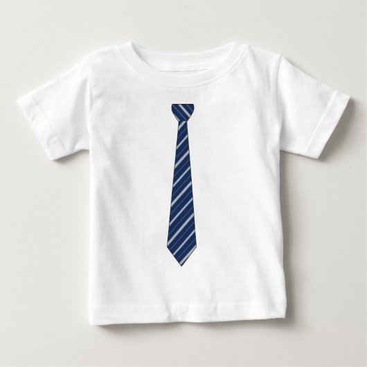 Funny Fake Blue Striped Stropdas (Voorkant)