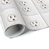 Funny Fake Electrical Outlet Cadeaupapier (Rol Hoek)