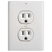 Funny Fake Electrical Outlet Klembord (Achterkant)