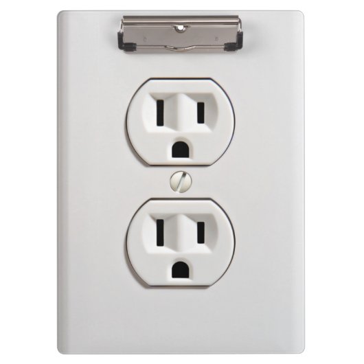 Funny Fake Electrical Outlet Klembord (Voorkant)