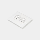 Funny Fake Electrical Outlet Post-it® Notes (Schuin)