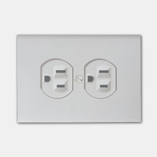 Funny Fake Electrical Outlet Post-it® Notes