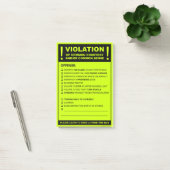 Funny Fake Parking Ticket Driving Citation Post-it® Notes (Kantoor)
