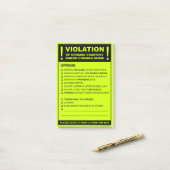 Funny Fake Parking Ticket Driving Citation Post-it® Notes (Op bureau)