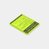 Funny Fake Parking Ticket Driving Citation Post-it® Notes (Schuin)