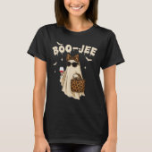 Funny Fall Halloween Ghost Boujee Boo Jee Soky Sea T-shirt (Voorkant)