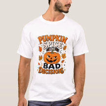 Funny Fall Halloween PSL Grafische T-shirt