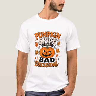 Funny Fall Halloween PSL Grafische T-shirt