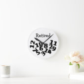 Funny Fallen Numbers Ronde Klok (Huis)