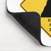 Funny Falling Cat Zone Sign Muismat (Hoek)
