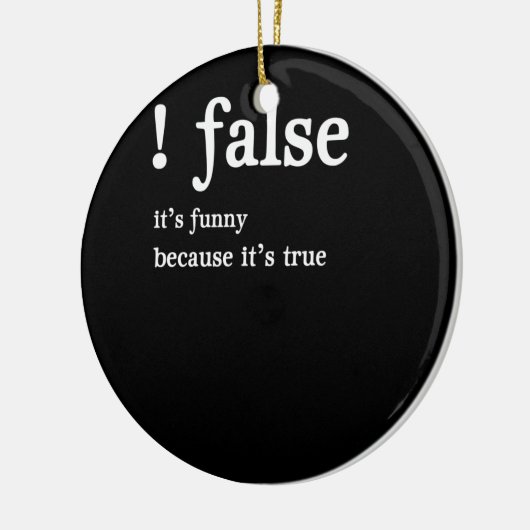 Funny False Programming Coding for Programmers Keramisch Ornament (Links)