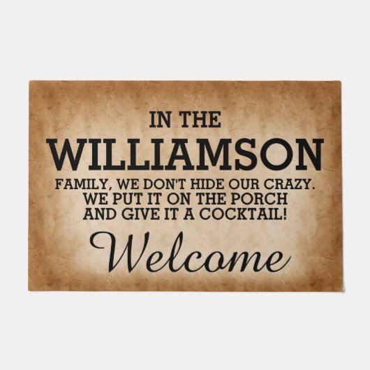 Funny Familienaam Deurmat (Voorkant)