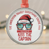 Funny Family Christmas Cruise Metalen Ornament