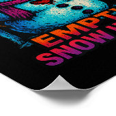 Funny Family Christmas Empty Snow Heart Snowman Pr Poster (Hoek)