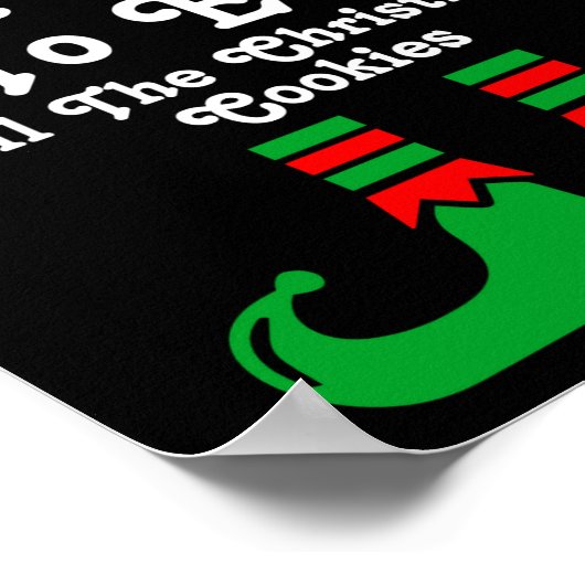 Funny Family Christmas Most Likely To Elf Poster (Hoek)