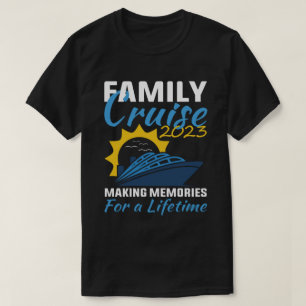Funny Family Cruise 2023 die herinneringen activee T-shirt