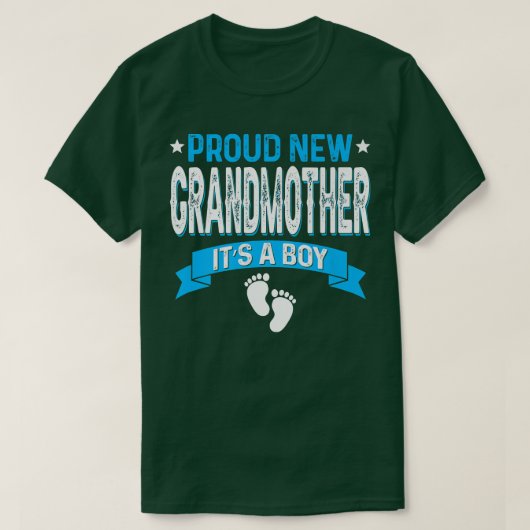 Funny Family Gender onthult proud New Grandmoeder  T-shirt (Design voorkant)