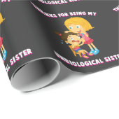 Funny Family Gift voor Step Sisters in Law Cadeaupapier (Rol Hoek)