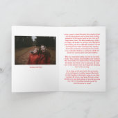 Funny Family Greeting Message Letter Christmas Feestdagen Kaart (Binnen)