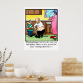 Funny Family Humor die het Poster van een incident (Keuken)