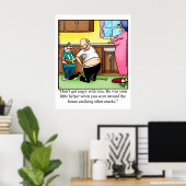 Funny Family Humor die het Poster van een incident (Thuiskantoor)