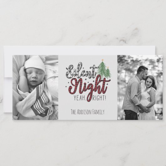 Funny Family-kerstkaart Feestdagenkaart (Voorkant)